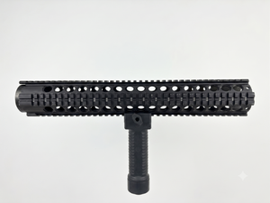 Forward Vertical Foregrip Bipod - Spring Loaded Quick Detach Picatinny Mount Black