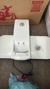 lot 60014 image: White Electric Clothes Steamer with Water Tank and Control Unit