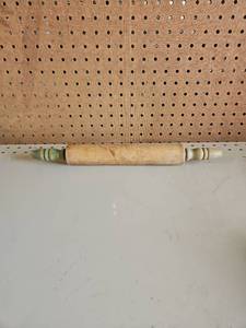 lot 5011 image: Wooden Rolling Pin with Turned Handles