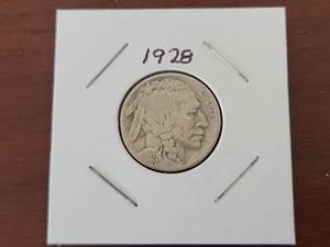 lot 10003 image: 1928-S Buffalo Nickel Five Cents