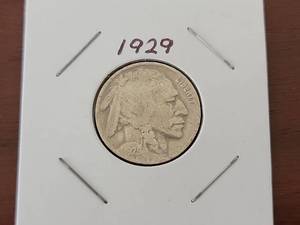 lot 10005 image: 1929 Buffalo Nickel Five Cents US Coin
