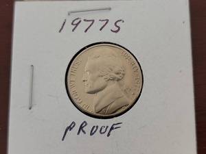 lot 10007 image: 1977-S Jefferson Nickel Proof