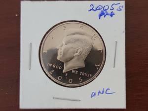 lot 10012 image: 2005-S Kennedy Half Dollar Proof