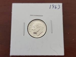 lot 10015 image: 1963 Roosevelt Silver Dime