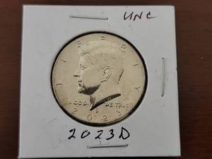 lot 10051 image: 2023-D Kennedy Half Dollar UNC