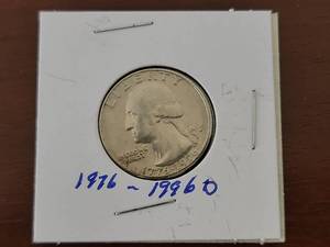 lot 10053 image: 1776-1976 D Washington Bicentennial Quarter Dollar
