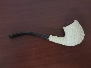 lot 10060 image: Imported Briar White Meerschaum Tobacco Pipe