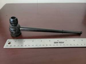 lot 10066 image: Pipe with Decorative Head and Handle