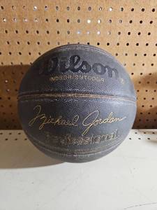 lot 5059 image: Wilson IndoorOutdoor Basketball with Michael Jordan Signature Professional