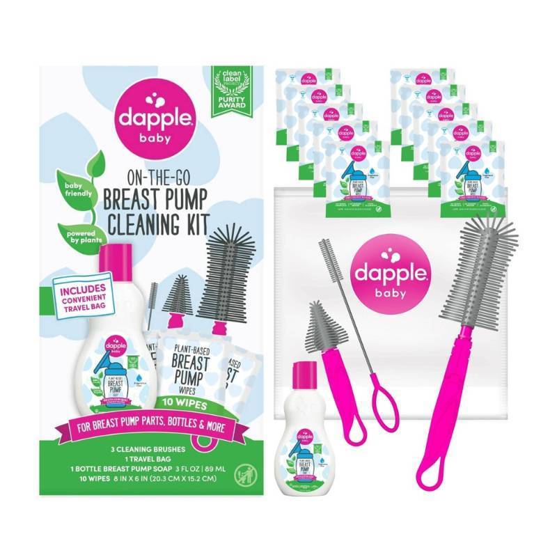 lot 2056 image: Dapple On the Go Breast Pump & Baby Bottle Cleaning Kit - Retail $15