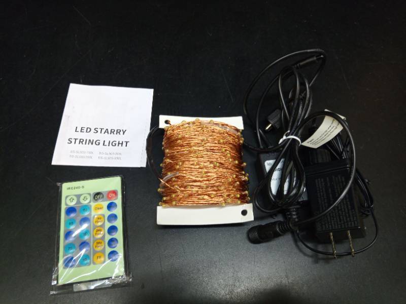 lot 2082 image: Moobibear LED Starry String Lights with Remote Control - Retail $15