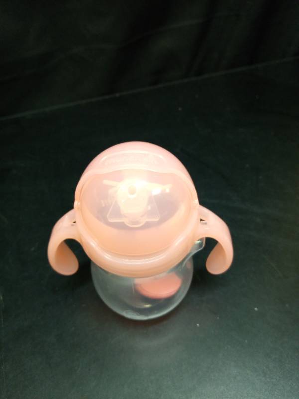 lot 2106 image: Baby Toddler Sippy Cup with Straw Lid and Dual Handles - Retail $13