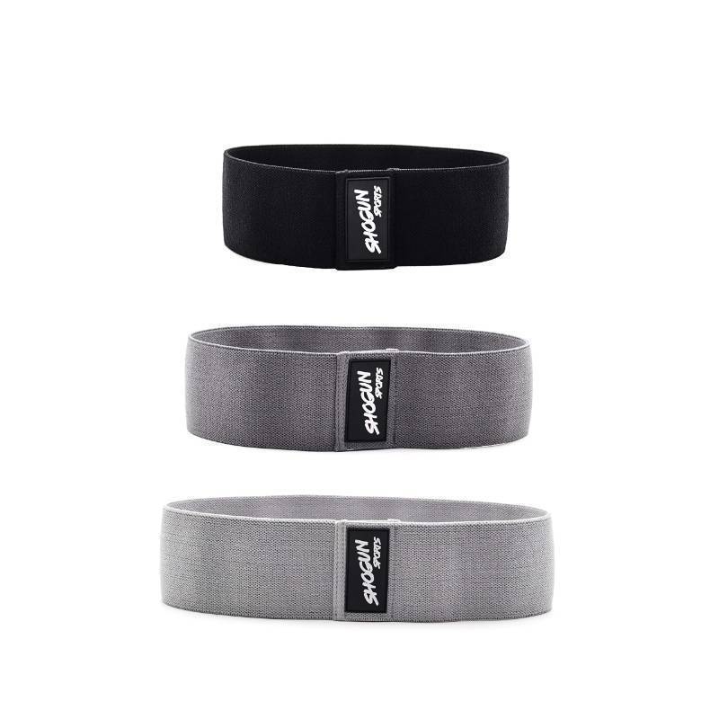 lot 2098 image: Shogun Sports Hip Resistance Bands. Set of 3 Fabric Hip Bands for Glute Activation, Booty Exercises and Resistance Training. Fabric Resistance Bands for Legs and Butt with Carry Bag Included. Retail $12.49p