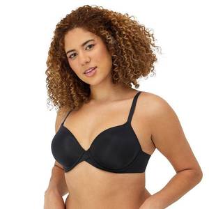 lot 2143 image: Women s Maidenform DM7543 One Fabulous Fit 2.0 Tailored Demi T-Shirt Bra (Black 34A) - Retail $48