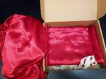 CozyLux Satin Sheet Set 100% Microfiber Size 81"x 96"  Red - Retail: $25