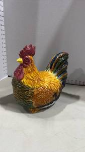 lot 1056 image: Ceramic Rooster Cookie Jar