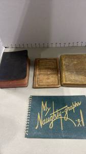 lot 1091 image: Lot of 4 Early American School Books & Novelty Autograph Book