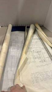 lot 1099 image: Mechanical Engineering Technical Drawing Blueprints - Drill Press Head Assembly Plans