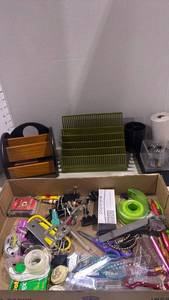 lot 1118 image: Mixed Office Supply Lot with Desk Organizers