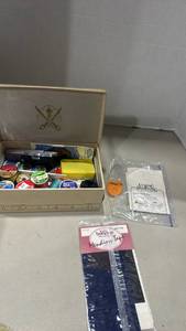 lot 1145 image: Sewing Kit Collection with Thread Spools and Accessories
