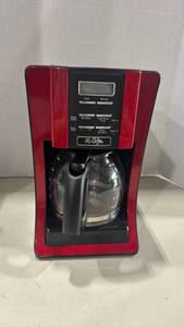 lot 1193 image: Mr. Coffee 12-Cup Programmable Coffee Maker in Red