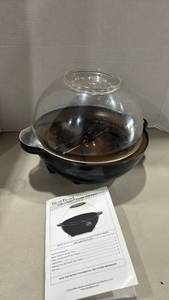 lot 1200 image: West Bend Stir Crazy Electric Corn Popper with Instruction Manual