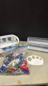 lot 1233 image: Laundry & Kitchen Organization Bundle with Clips, and more