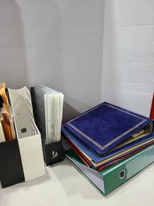 lot 1299 image: Lot of Binders, Magazine Files, Albums, Envelopes and Plastic Sleeves