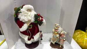 lot 2013 image: Santa 19inches tall with Santa figurine