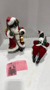 lot 2030 image: Jingle Rock Santa poodles