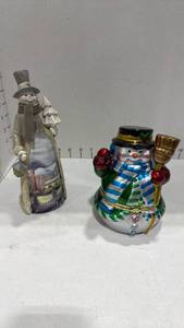 lot 2038 image: Snowman and snowman music box