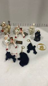 lot 2060 image: Poodle ornaments