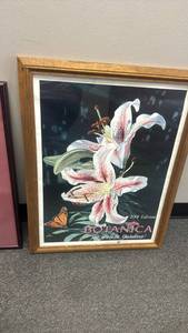 lot 3005 image: Botanica The Wichita Gardens 2001 Edition Framed Print 27x20.5