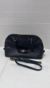lot 30 image: Coach Black Satchel Handbag with Detachable Shoulder Strap