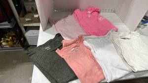 lot 2159 image: Womens t shirts large and xl