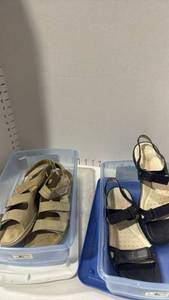 lot 2188 image: 2 pair of Ecco sandals size 40