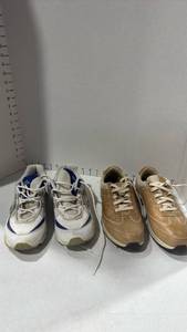 lot 2198 image: New Balances and ASICS size 9