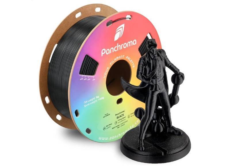 lot 37679 image: 3D Printer Filament, Black 3D Printing Filament 1.75mm 1kg, Prints Better Than PLA, Enables High Speed Printing, Compatible with Most 3D Printer, Black - Retail $17