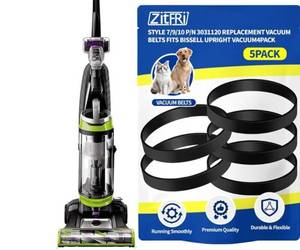 lot 27755 image: for Bissell Style 7910 PN 3031120 Vacuum Belt 5-Pack for Bissell PowerForce Helix CleanView Swivel Rewind Pet Powerlifter Pet Hair Eraser Vacuum Cleaner Rewind Parts 2031093 32074 3031123 - Retail $15