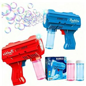lot 27764 image: 2 Pack Kids Bubble Machine Gun for Toddlers with Bubble Solutions Outdoor Toys Automatic - Retail $17