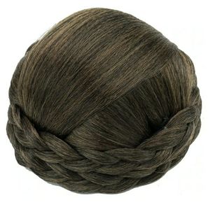 lot 27770 image: Small Size Hair Bun Wigs Updo Styles Braided Chignon Dancer Hair Covers Donut Hairpiece. - Retail $19
