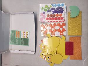 lot 27800 image: Kids Craft Kit with Foam Shapes, Stickers, and Decorative Paper - Retail $15