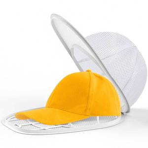 lot 27829 image: Hat Washer Cage for Washing Machine Ball Cap Washing Cleaner for Baseball Caps Cleaning Holder Frame with Hat Laundry Wash Shaper Protector Bag (1 Pack) - Retail $10