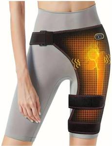 lot 27843 image: Hip Heating Pad, Electric Heated Hip Brace for Men Women, ArthritisThighButtock Electric Heat Pad for Sciatica Nerve Relief, Birthday for MomWife (Black) - Retail $32