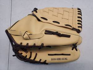 lot 27866 image: Baseball Glove Dura-Bond Lacing Cream Black 10.5 - Retail $40