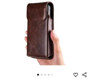 lot 27880 image: Cell Phone Case Luxury Magnetic Leather Belt Clip Phone Case Men Travel Waist Bag Smart Phone Holster Pouch Cover Phone Holster(Coffee,Size 1 (6.1 Inch)) - Retail $13