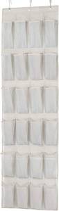 lot 2030 image: Amazon Basics 24 Medium Mesh Pocket Over-the-Door Hanging Shoe Organizer