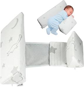 lot 2007 image: Baby Wedge Pillow for Newborns, Soft Cushion, Bamboo Cover, Adjustable Width