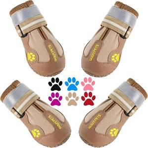 lot 2011 image: QUMY Dog Shoes for LargeMedium Dogs, Water-Resistant, Skid-Resistant