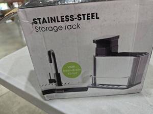 lot 2037 image: Stainless steel Storage Rack